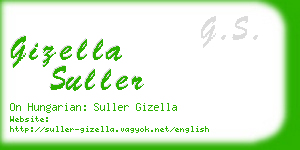gizella suller business card